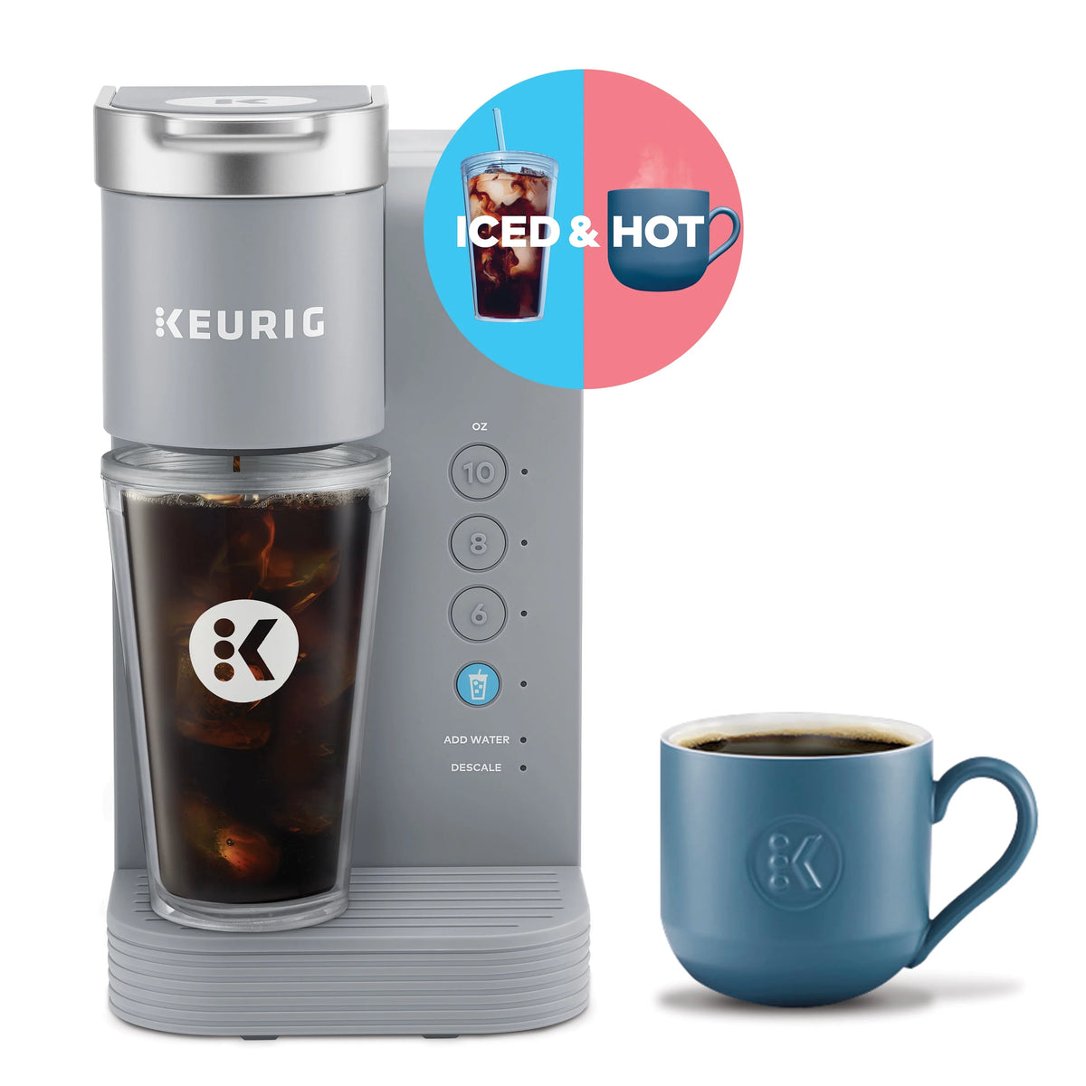 Gray Single-Serve K-Cup Pod Coffee Maker P20363