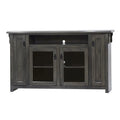 Tall TV Stand with 2 Glass Panel Doors Z3276