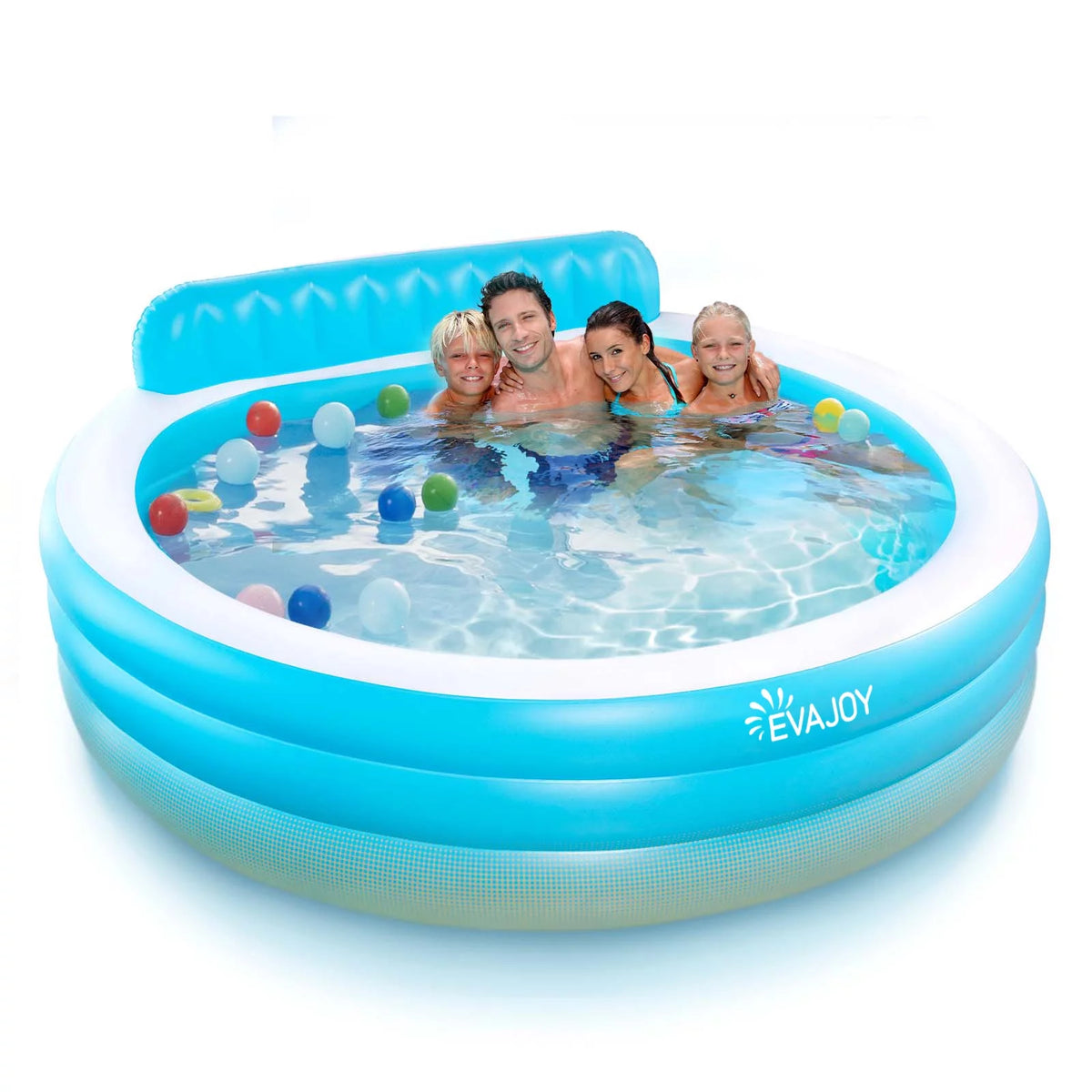 Inflatable Round Swimming Pool with Seat P632