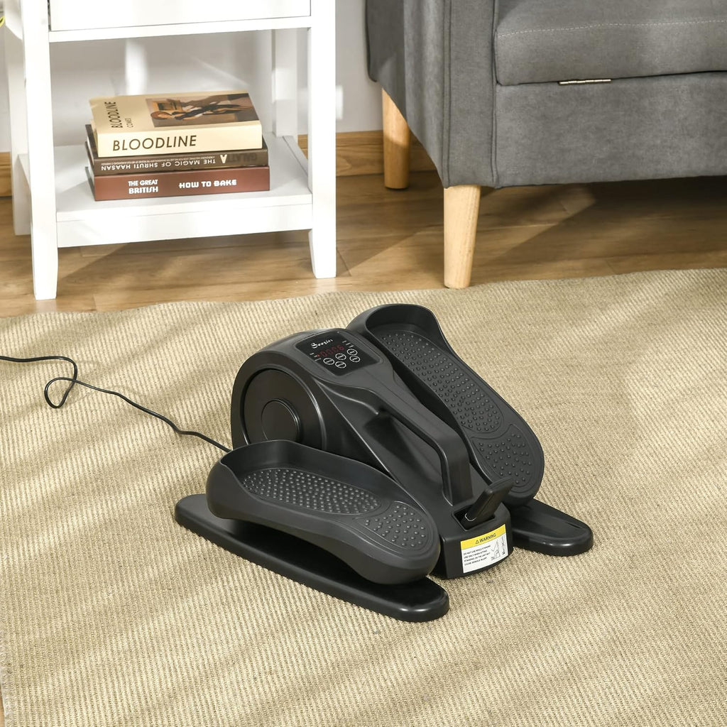 Under Desk Bike Elliptical Machine with Adjustable Speed & LCD Display O149956