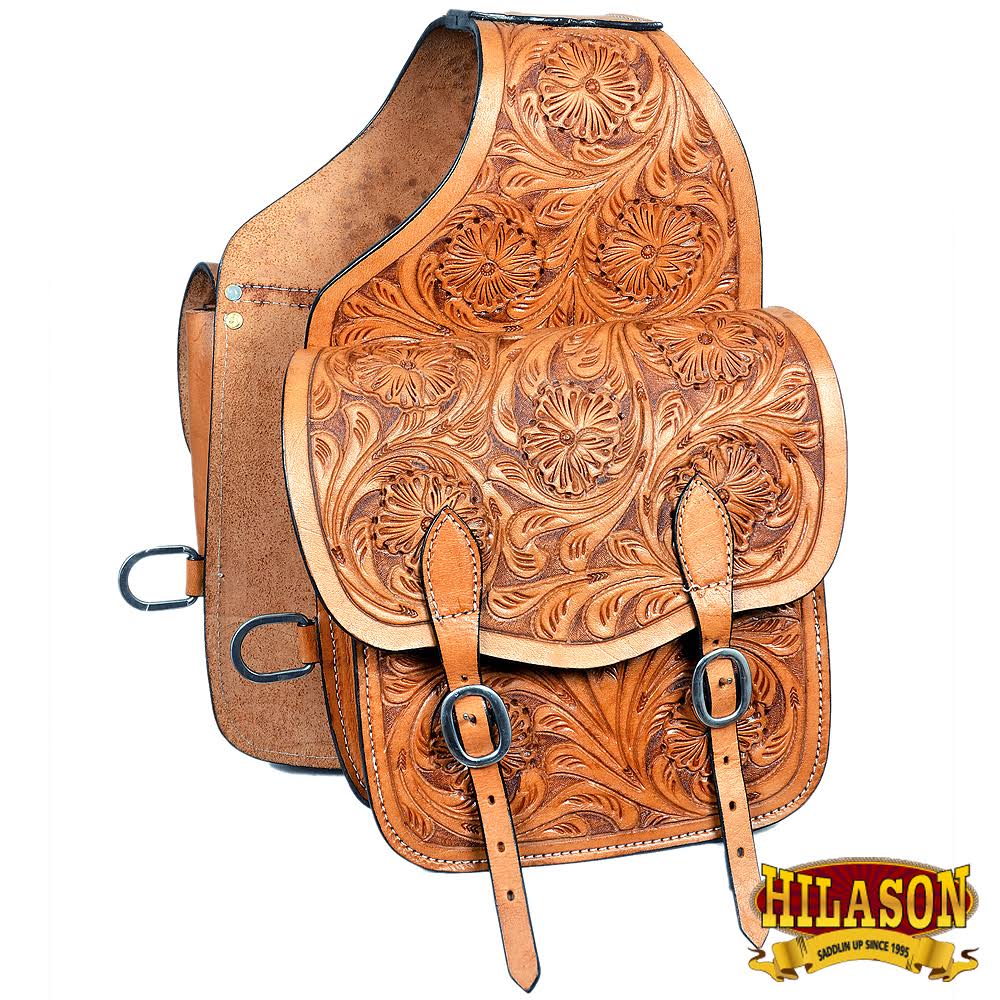 Tan Leather Horse Saddle Bag G5298