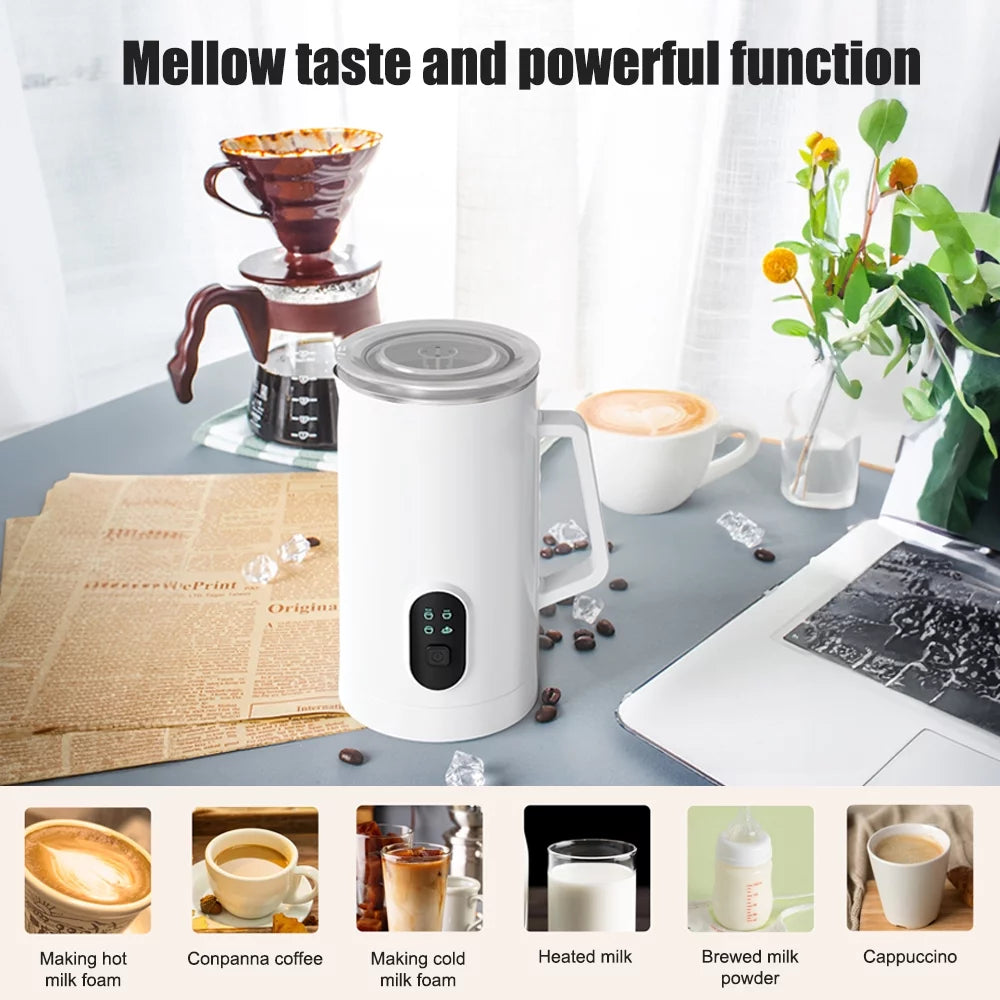 Electric Milk Frother 400W 580ml Stainless Steel A1626
