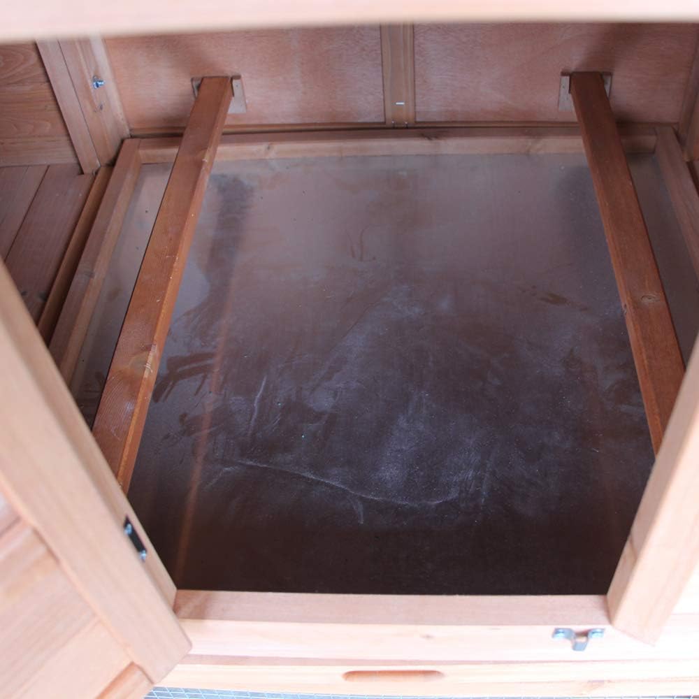 Waterproof Multi-Level Chicken Coop with Ramps, Nesting Box, Wire Fence (75‘’) M11563