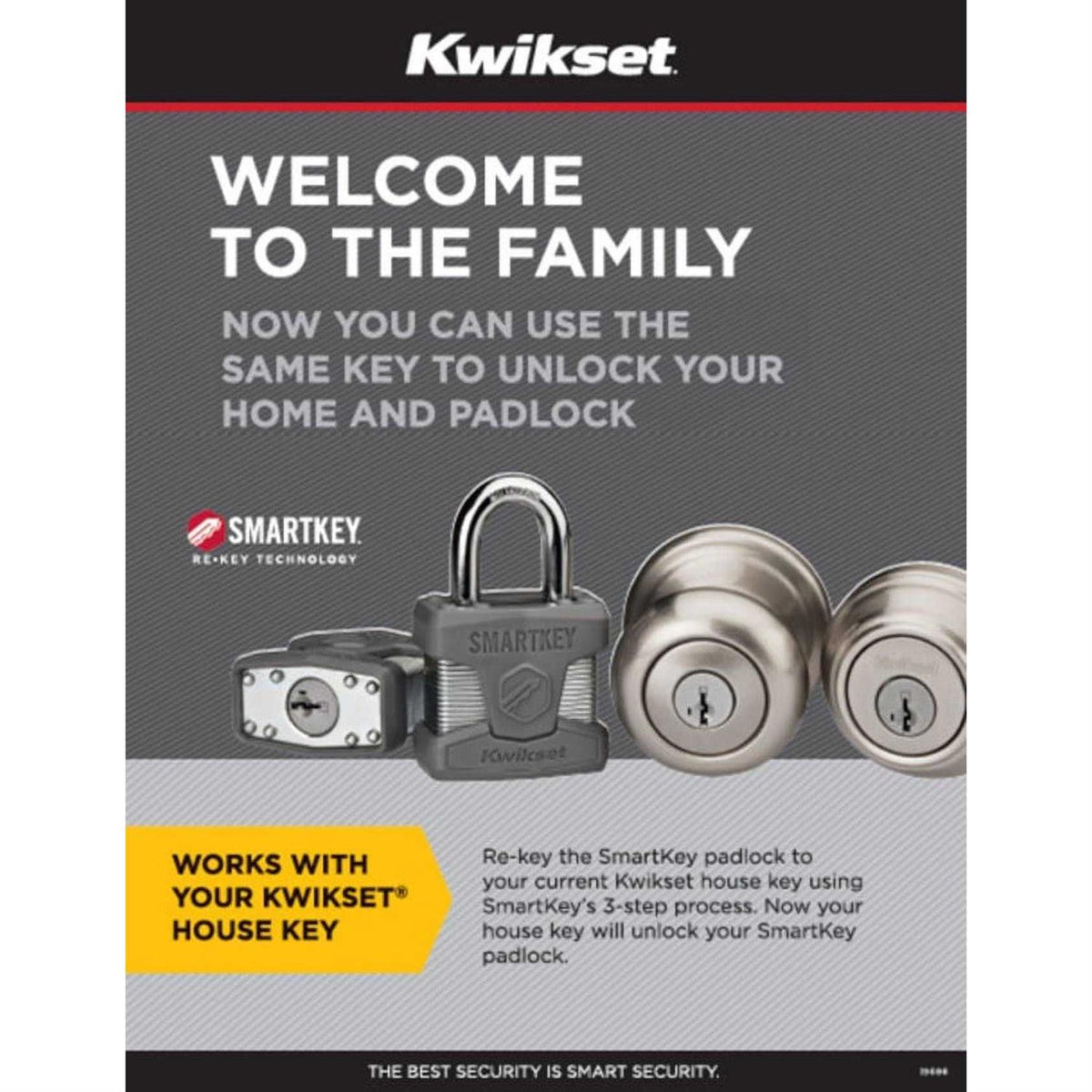 SmartKey Padlock Shackle E386
