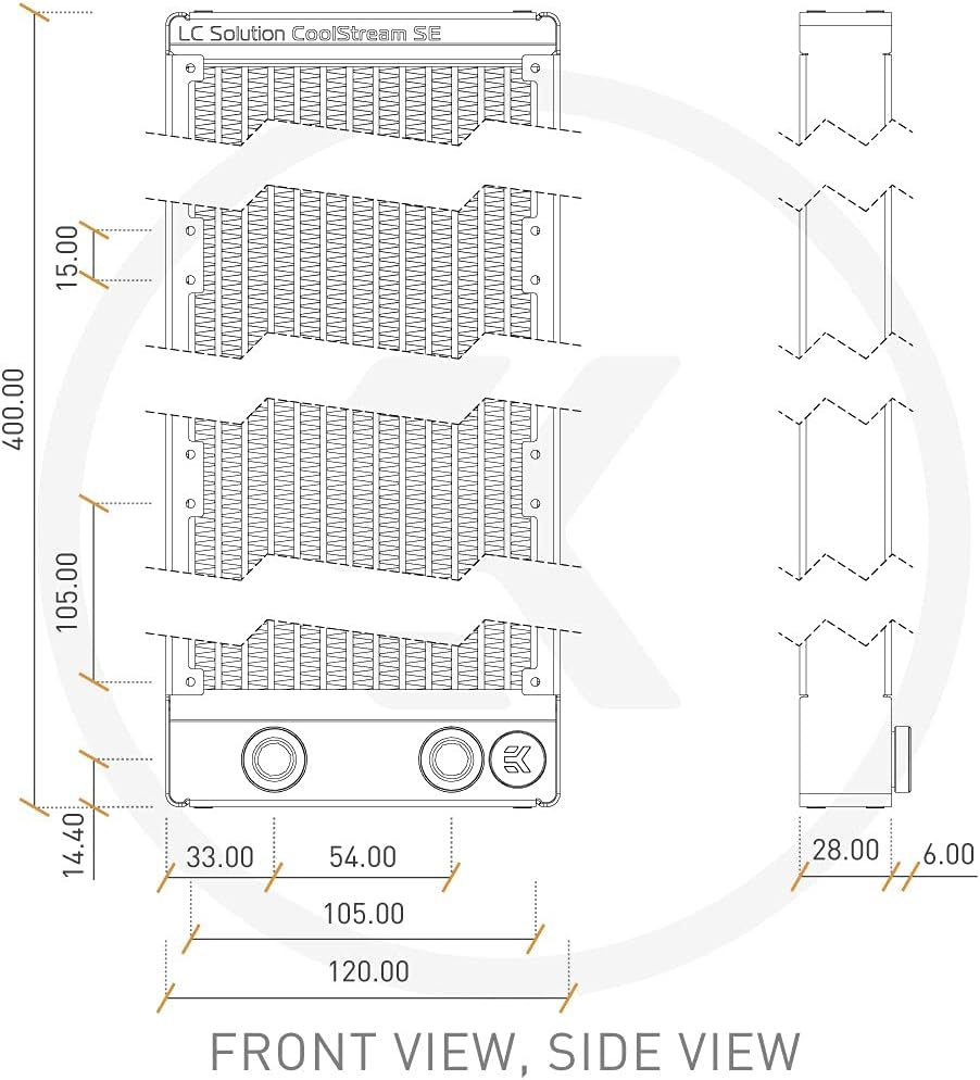 Computer Liquid Cooling Radiator M8775