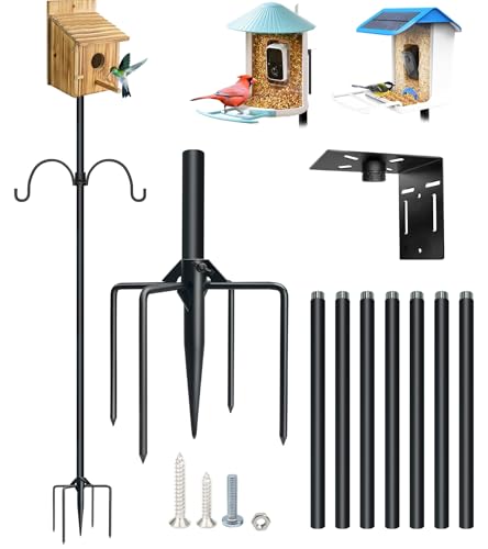 80In Bird House Pole, Heavy Duty with 5-Prong Base S3230