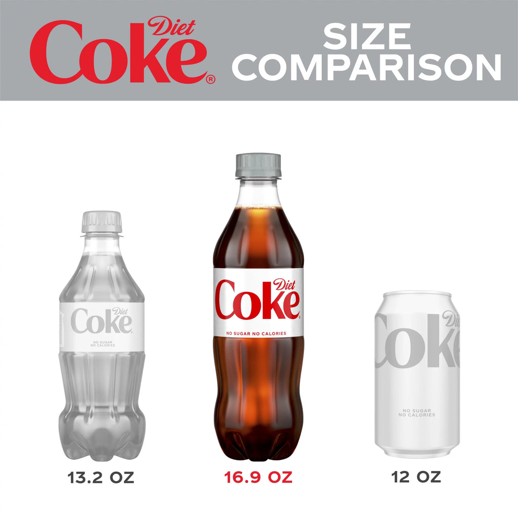 Diet Coke Soda Soft Drink, 16.9 fl oz, 24 Pack S34633