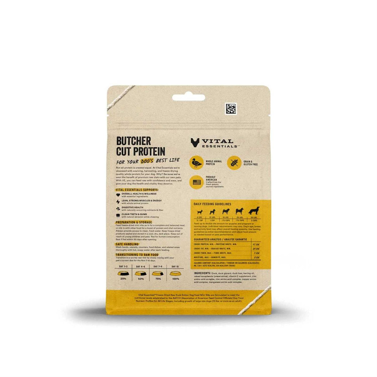 Freeze-Dried Raw Duck Dog Food K2580