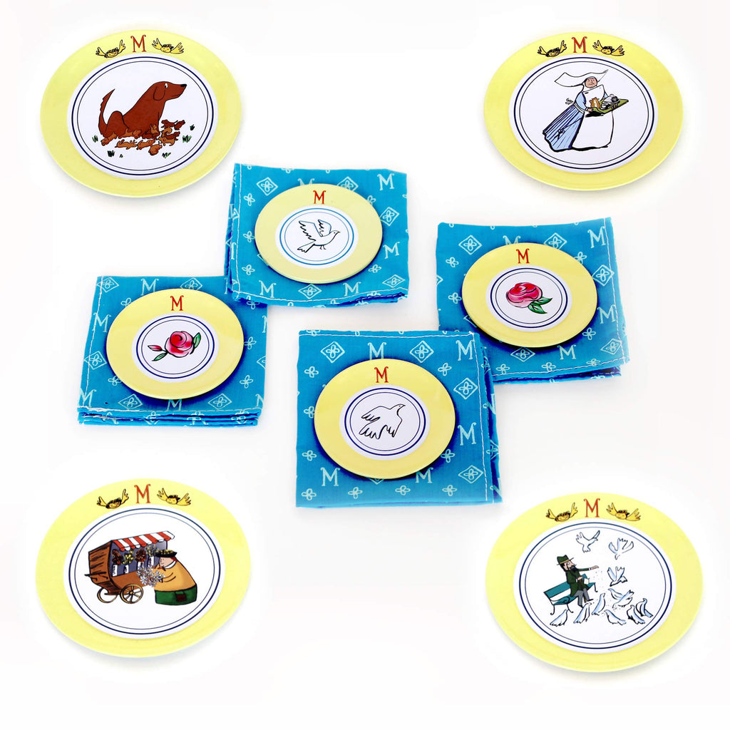 24 Piece Tin Tea Set V56677
