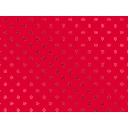Red Bb Dot 30x22 x 833 Full Ream Gift Wrap K257