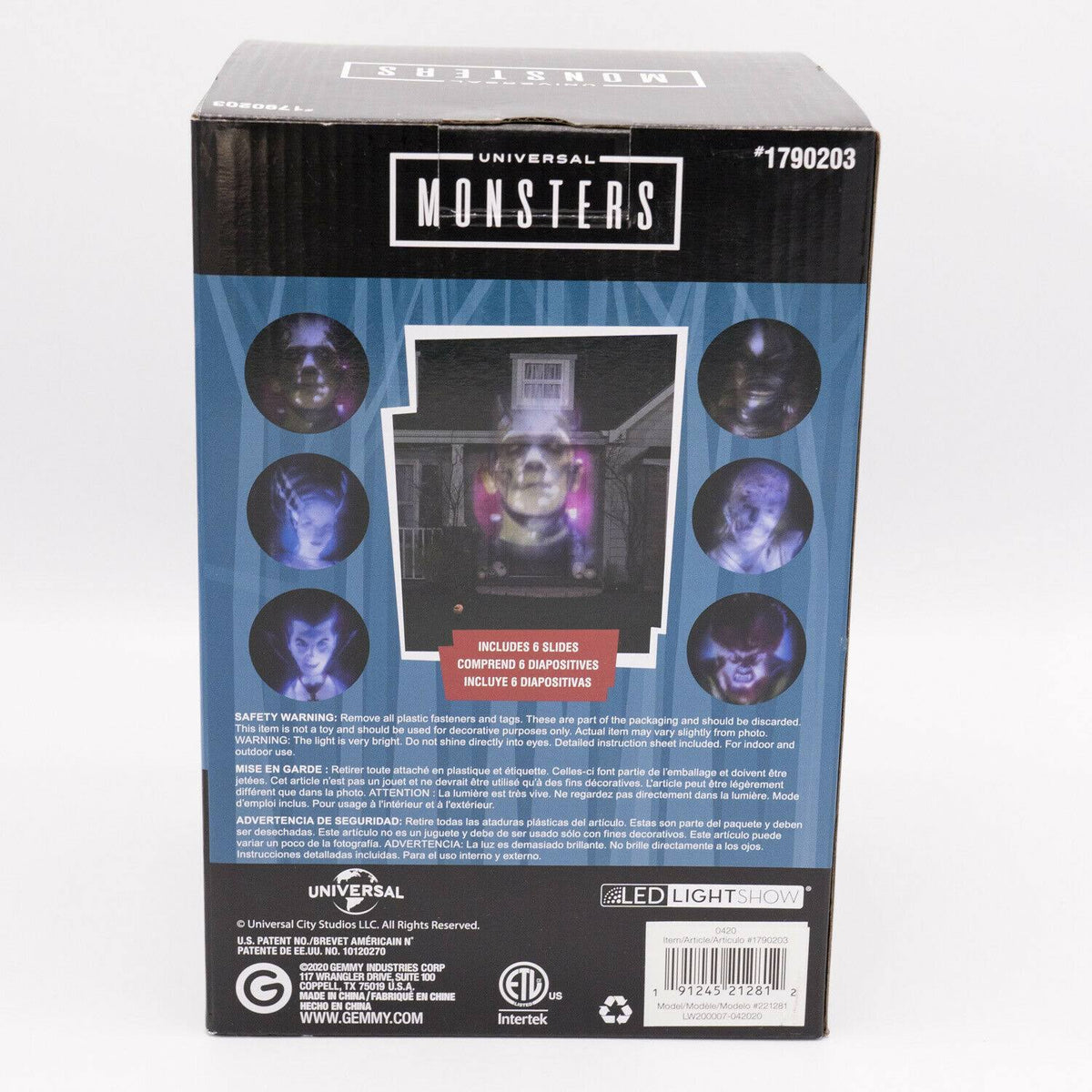 Large Halloween Gemmy Lightshow Projection J4609
