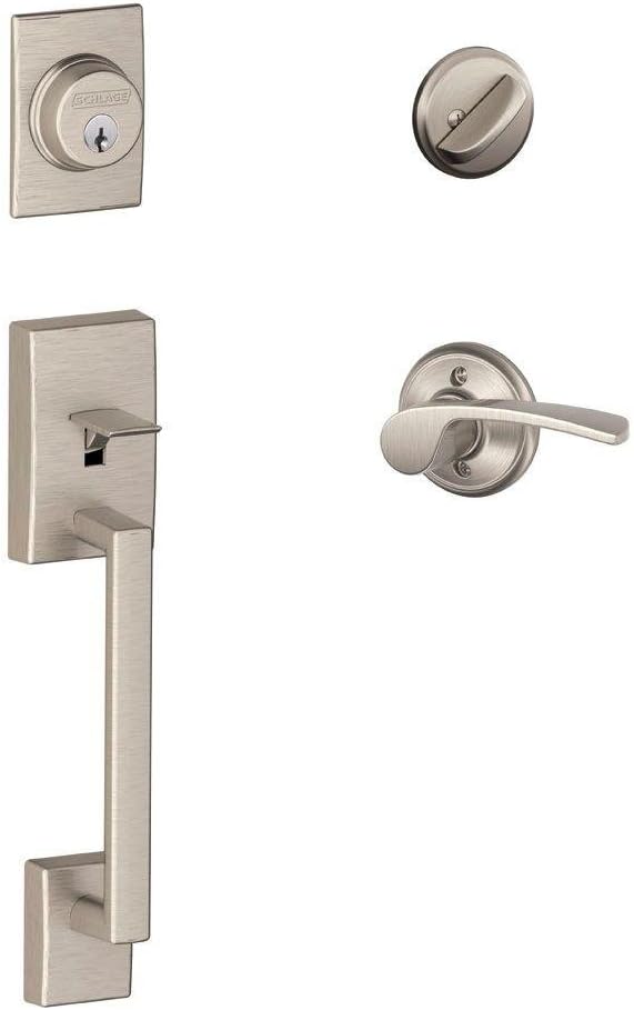 Matte Black Front Entry Handleset with Deadbolt Y80386