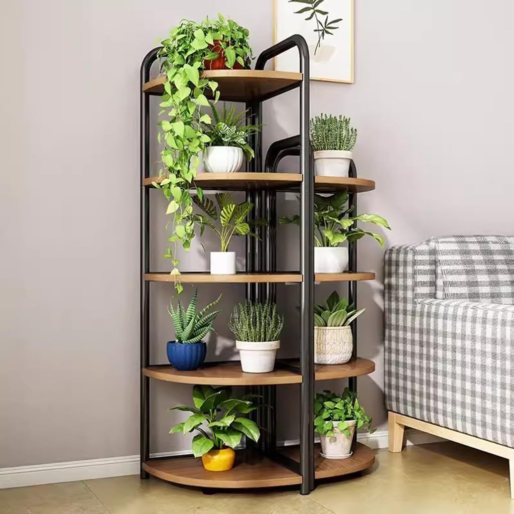 5 Tier Wood Plant Stand B1220