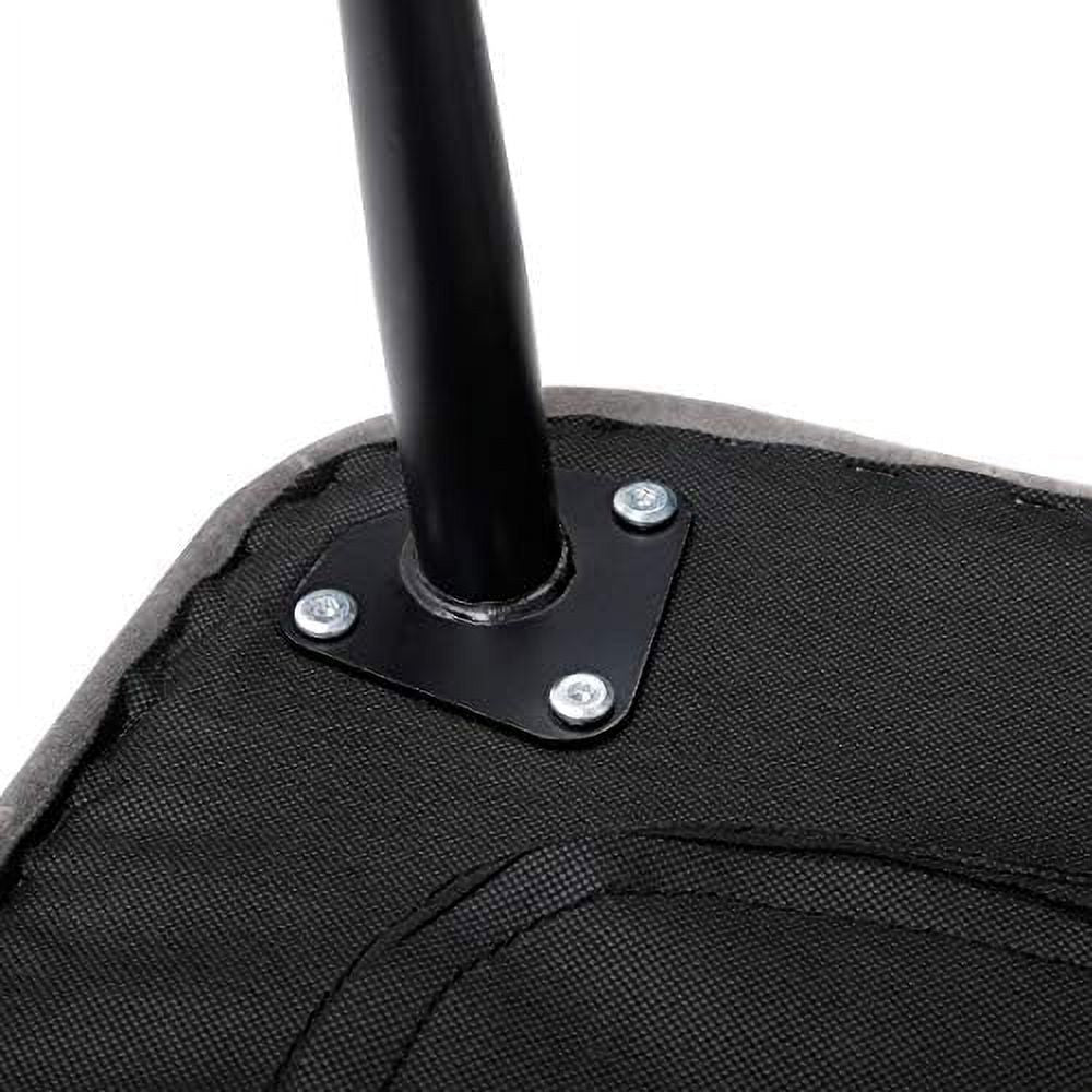 Tufted Curve Tan Velvet Ottoman Foot Stool with Steel Legs V7158