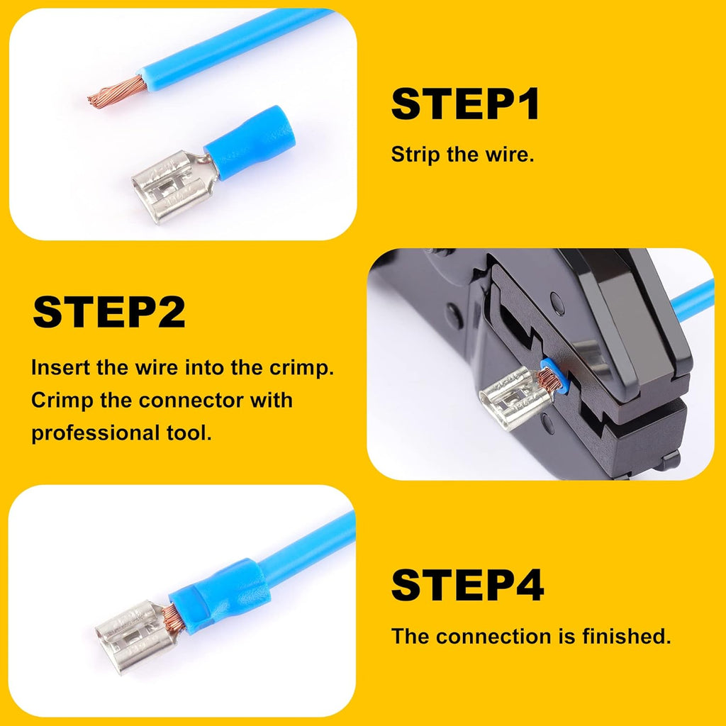 1280PCS Insulated Crimp Terminals Connector Set P108