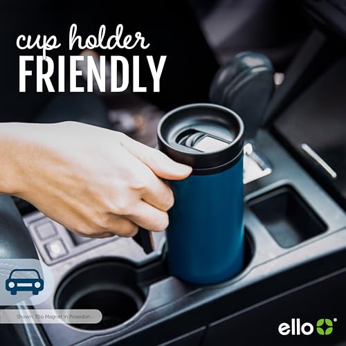 18oz Vacuum Insulated Stainless Steel Travel Mug with Side Handle and Leak-Proof Slider Lid P441127