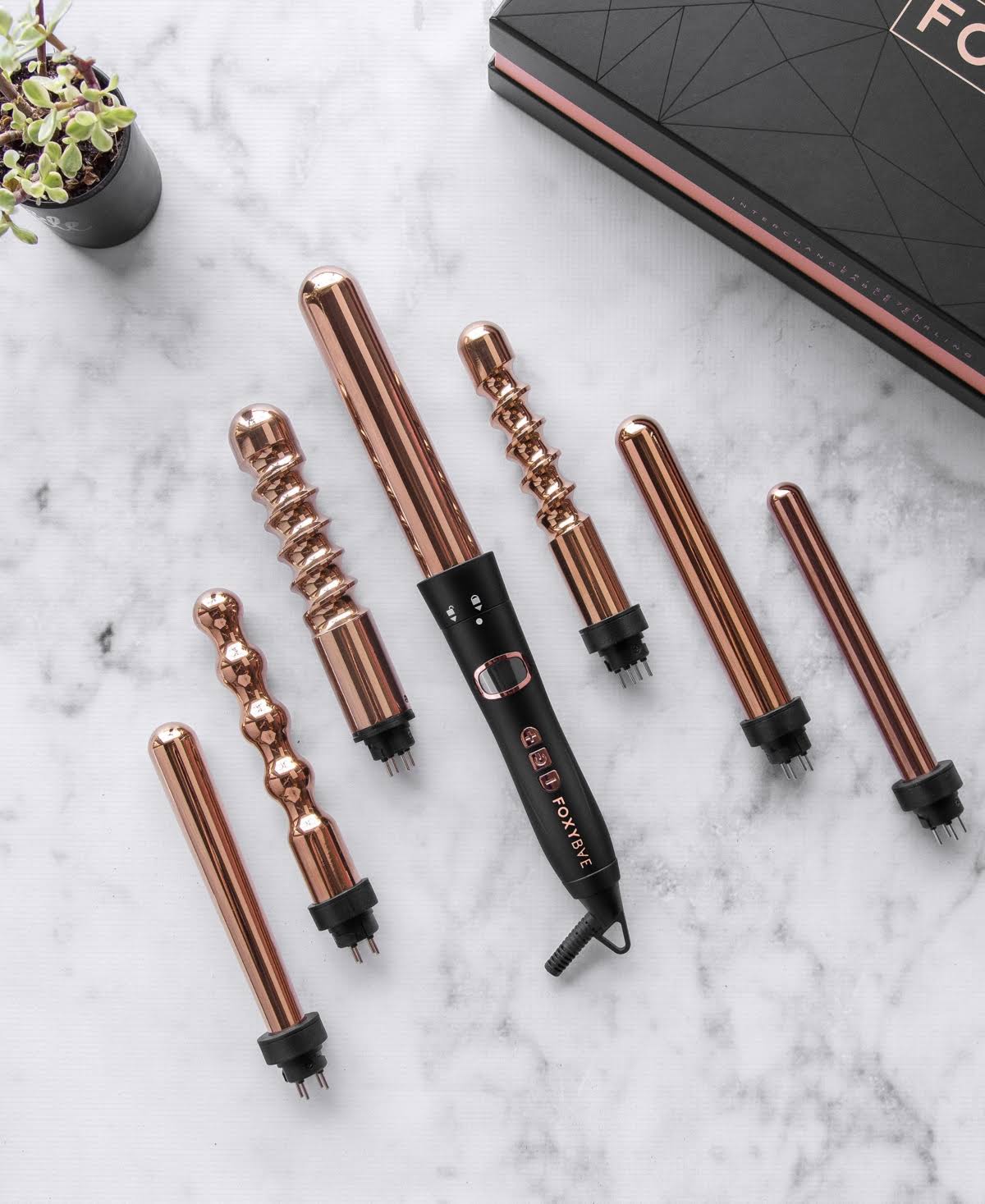 Rose Gold 7 in 1 Curling Wand T475