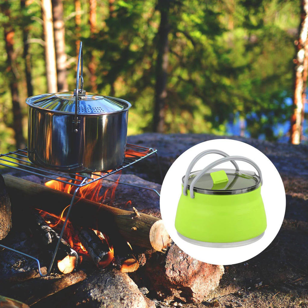 Foldable Collapsible Cooking Pot Camping Kettle A1738