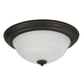 11-inch Flush Mount with White Glass S155