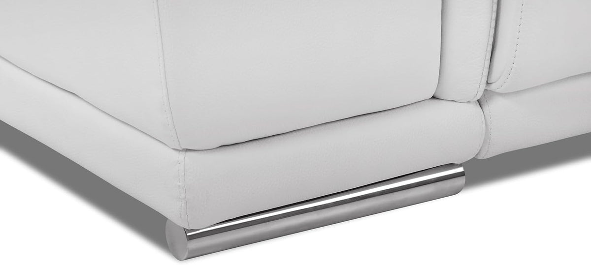 87 Inch Genuine Italian Leather Power Reclining Sofa W6184