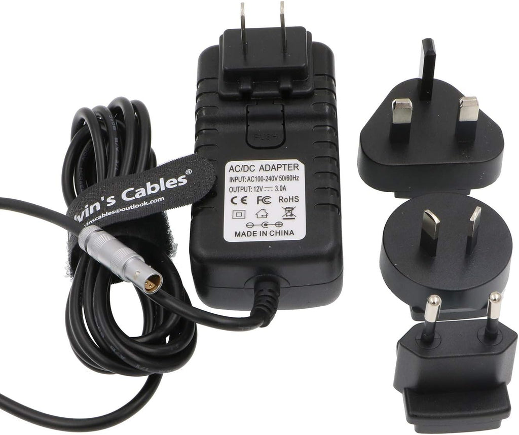 Z Cam E2 Power Adapter Cable 4 Pin to Universal AC with US UK EU AU Plugs Pack of 2 B271968