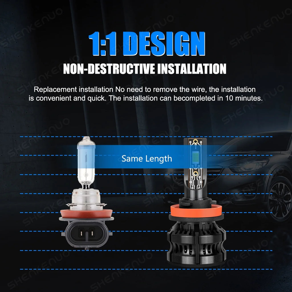 9005 High Beam H11 Low Beam H11 Fog Light Bulbs 6pcs K360