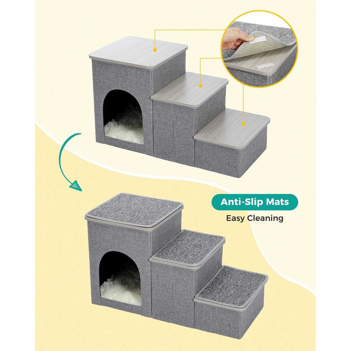 3 Step 16 inch Pet Stairs J6031
