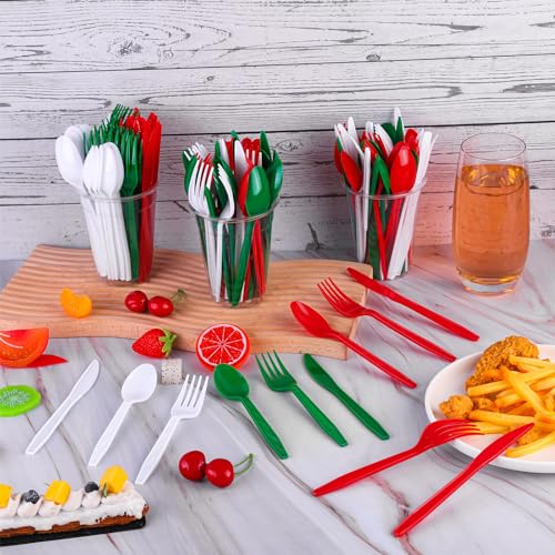 360 Pcs Disposable Plastic Flatware Set A497