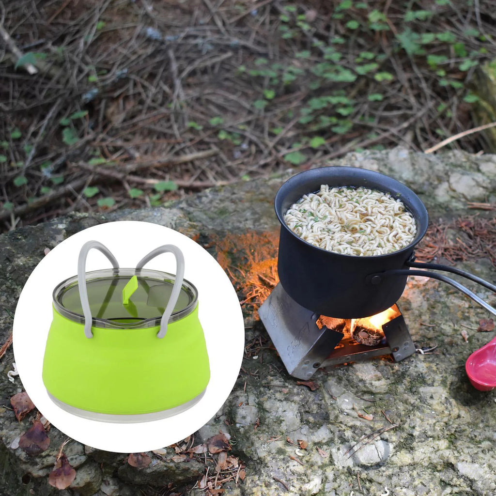 Foldable Collapsible Cooking Pot Camping Kettle A1738