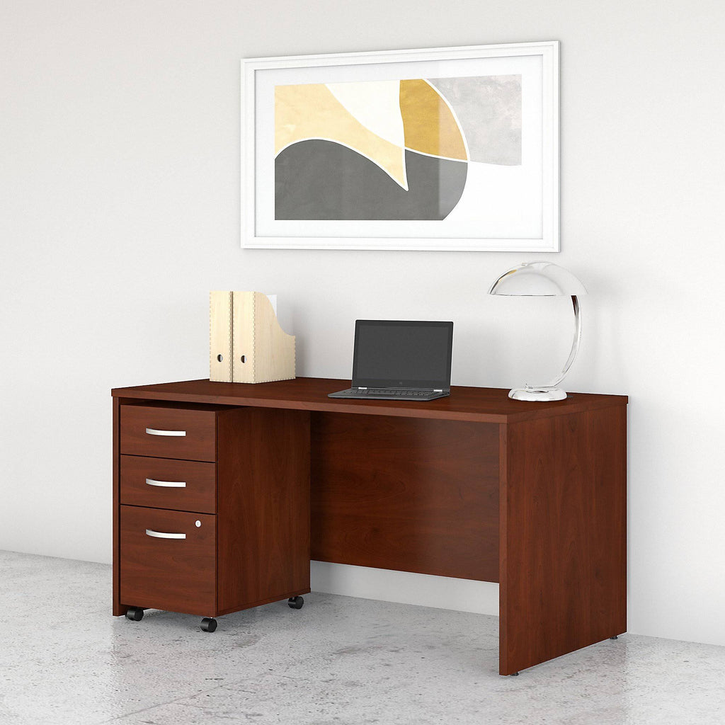 Office Desk with Mobile File Cabinet W1213