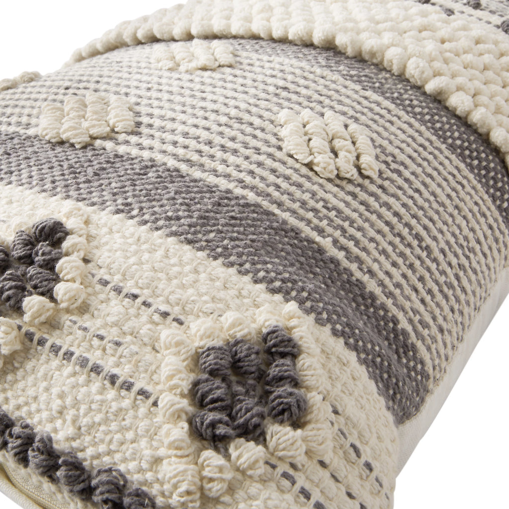 Gray Oversized Oblong 14" x 36" Pillow X8378