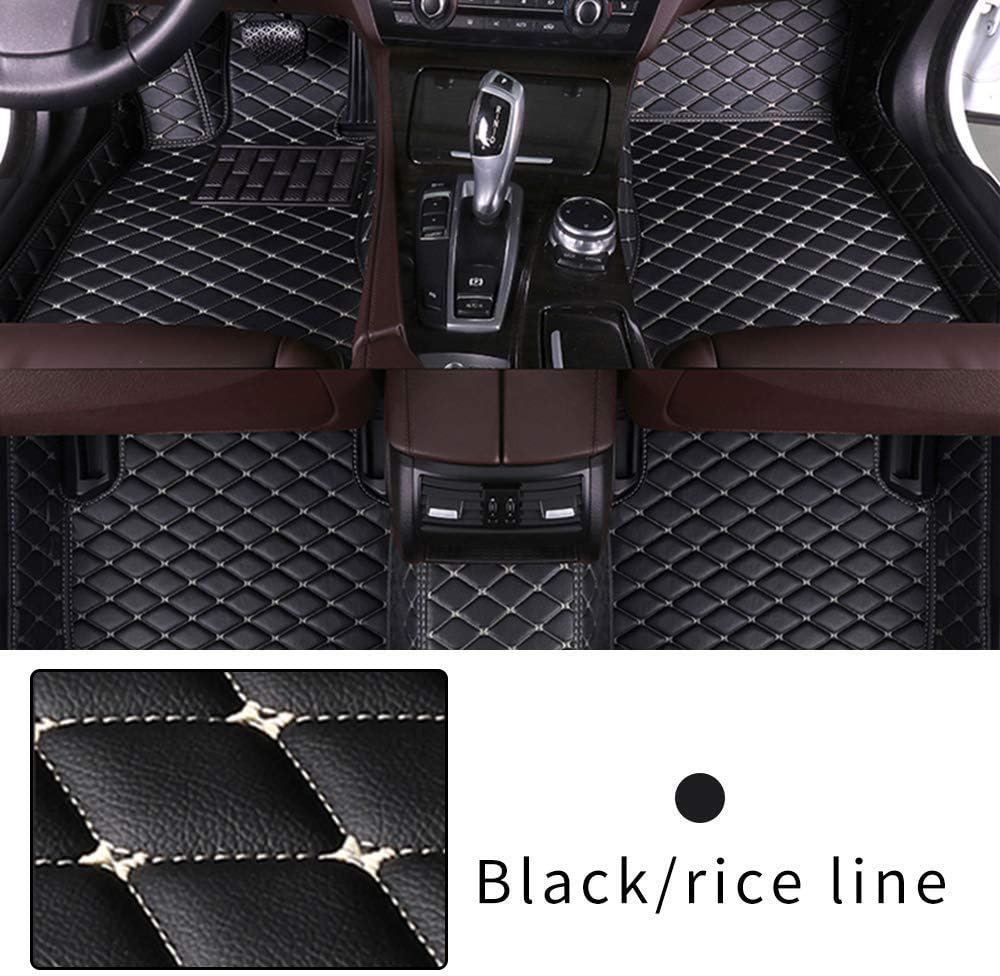 Black Beige Heavy Duty XPE Leather Car Floor Mat I855