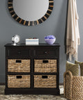 Brown Wicker Basket Storage Unit R571332