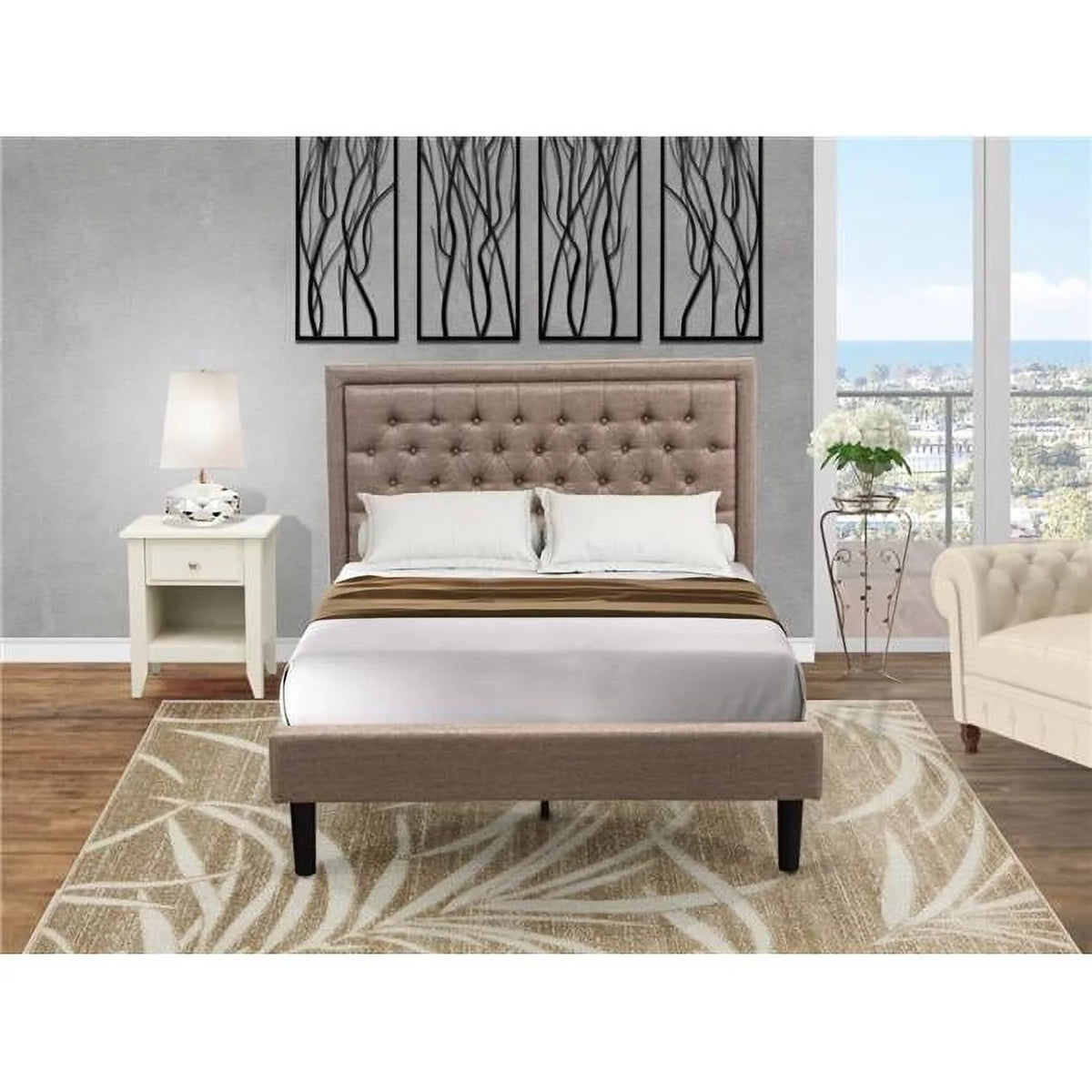 2 Piece Full Size Bedroom Set Black G447