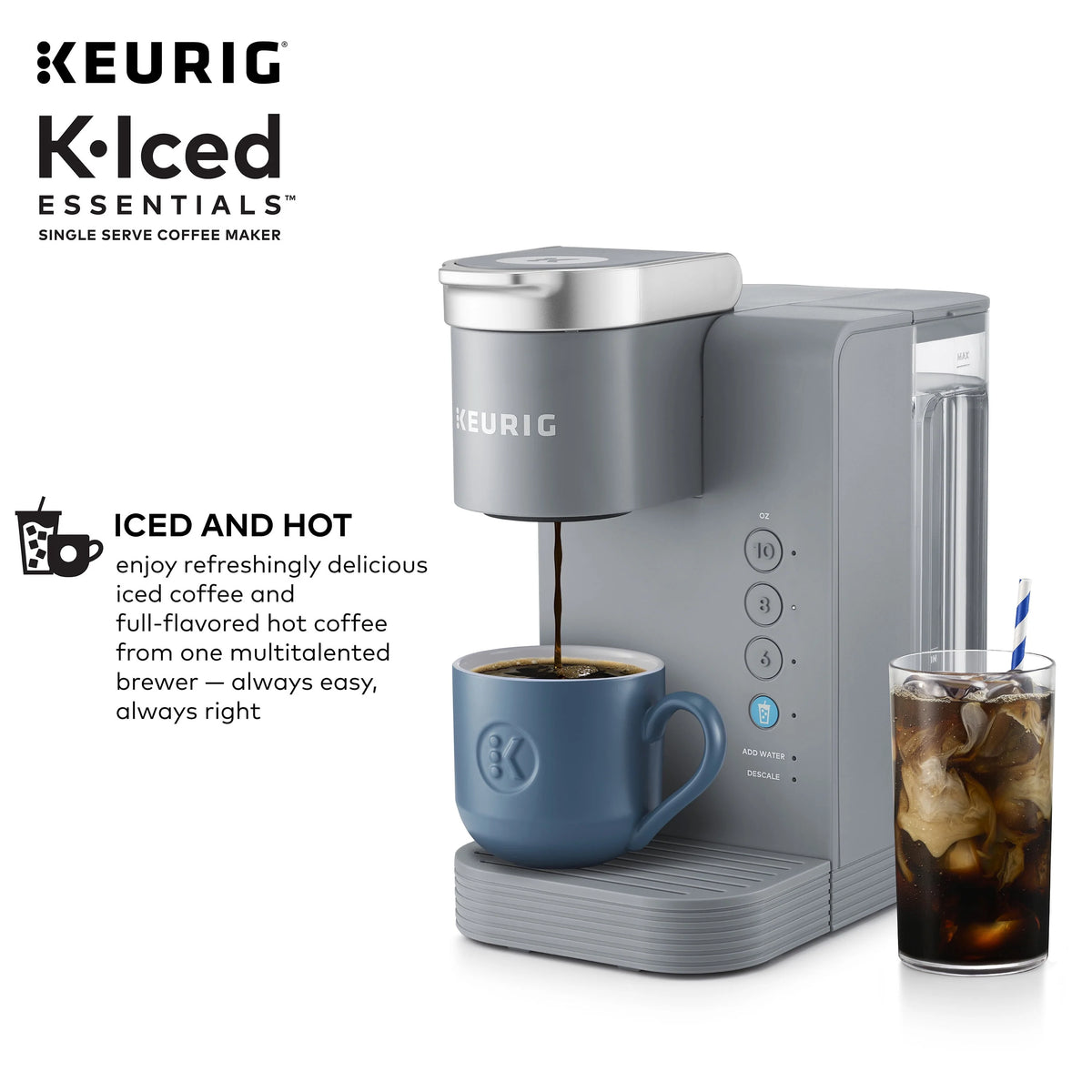 Gray Single-Serve K-Cup Pod Coffee Maker P20363