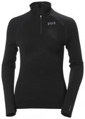 Black Merino 1/2 Zip Top B34157