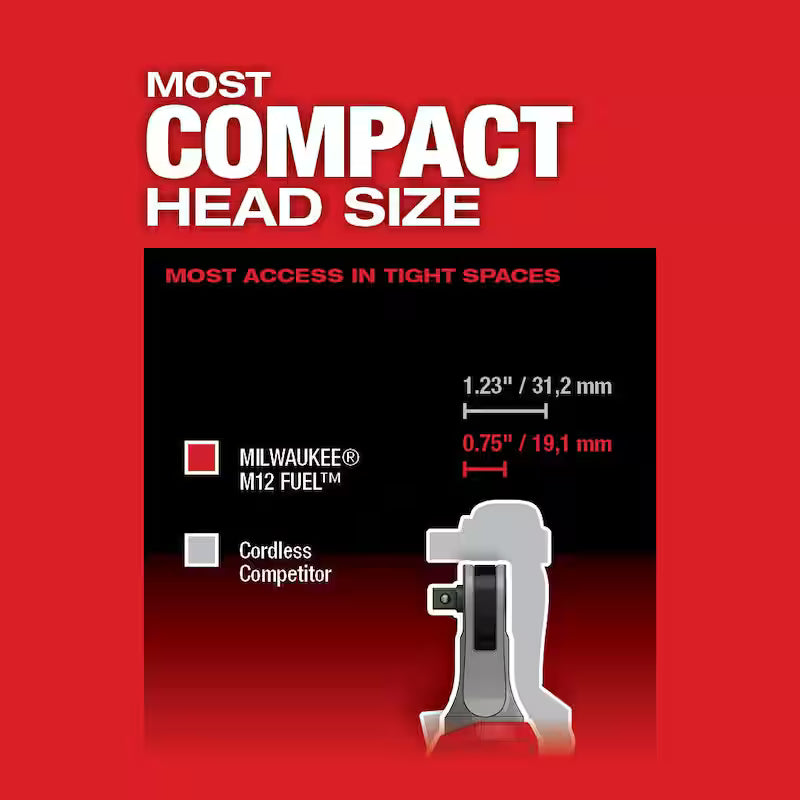 12-Volt Lithium-Ion Brushless Cordless 3/8 in. Ratchet with 2.5 Ah Battery Pack A1593