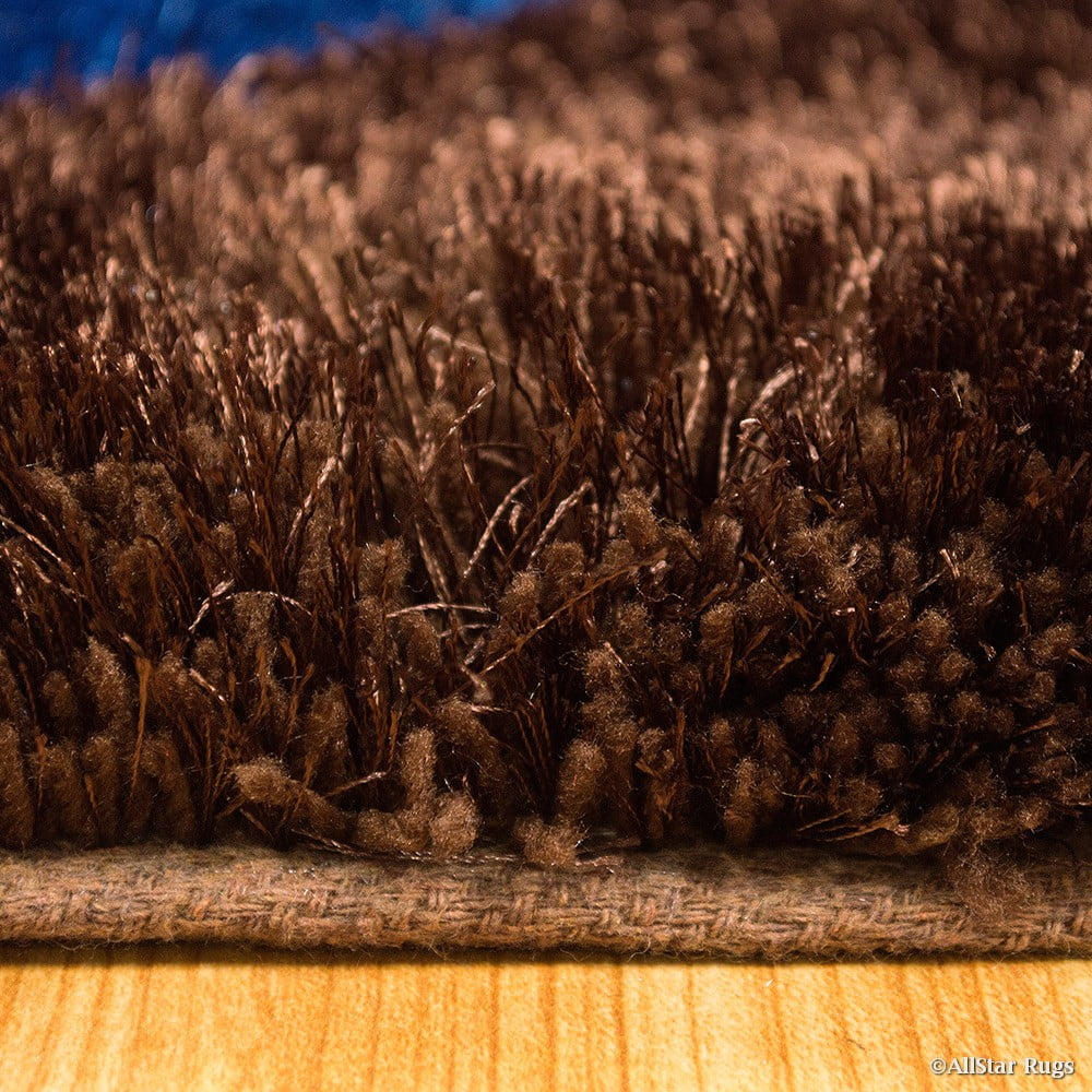 Brown Shaggy Area Rug 5' x 7' N645267