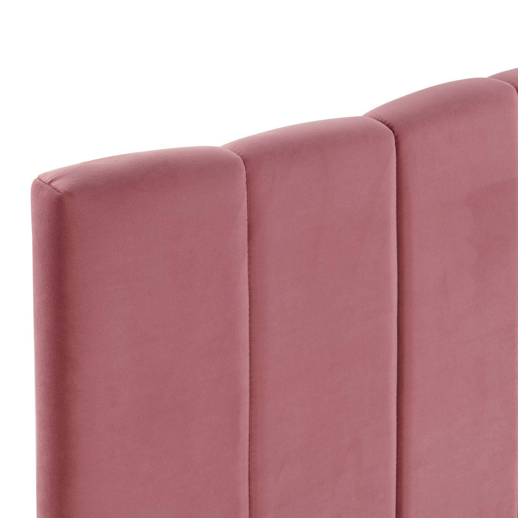 Mint Channel Tufted Velvet Headboard B320