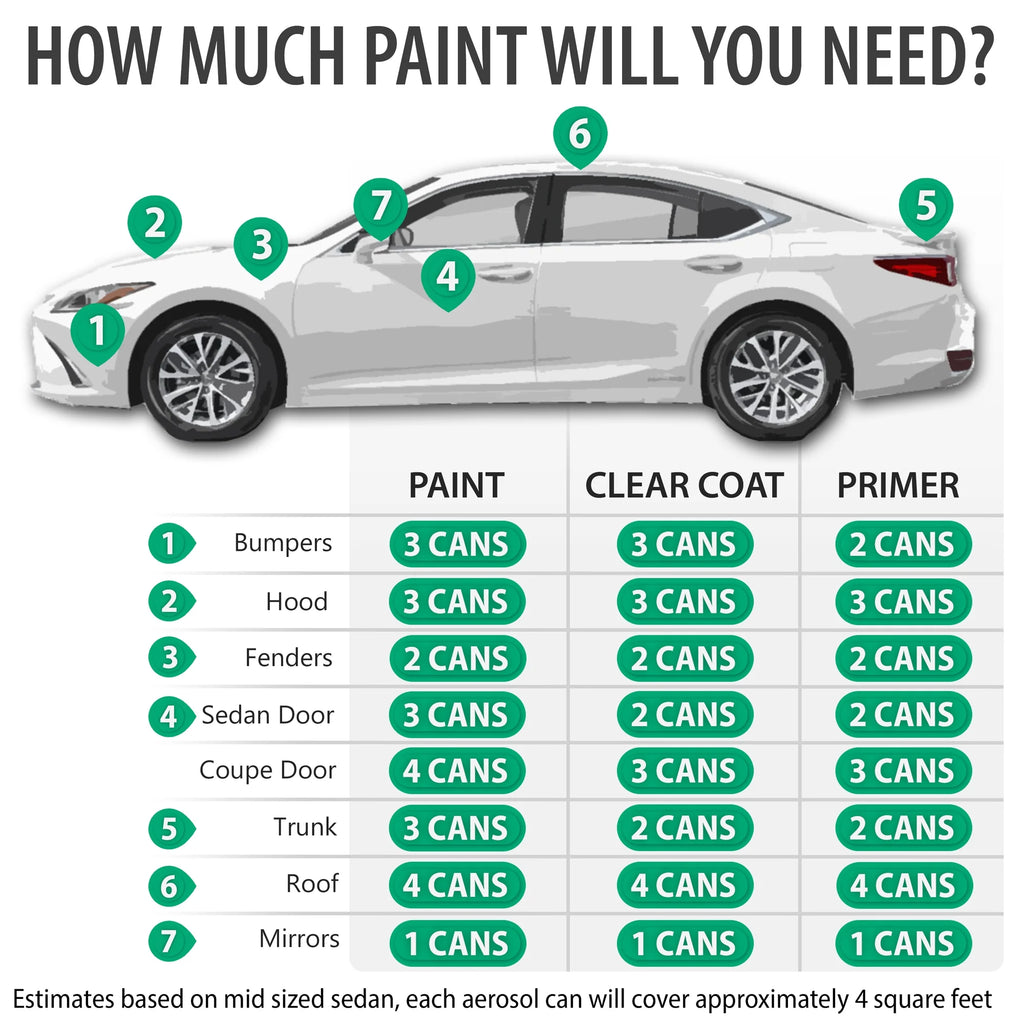 Aerosol Spray Touch Up Paint 2K Clearcoat Primer and Pro Prep Kit N388