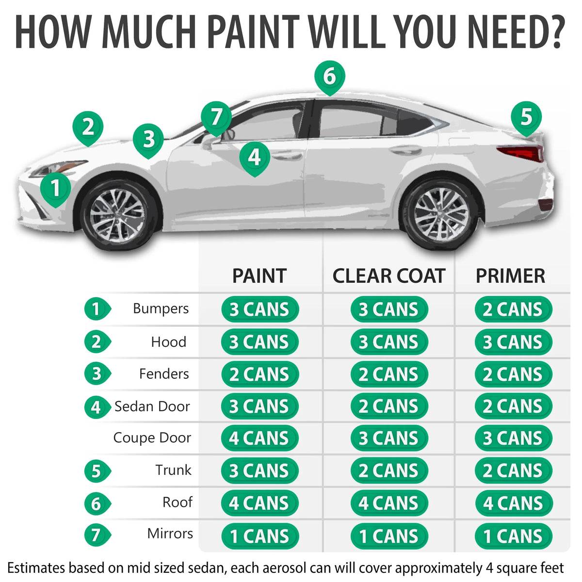 Aerosol Spray Touch Up Paint 2K Clearcoat Primer and Pro Prep Kit N388