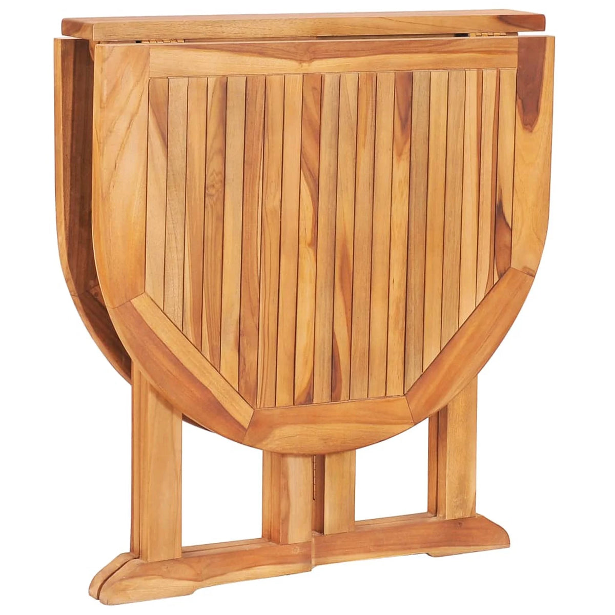 Folding Extendable Teak Wood Oval Outdoor Dining Table U1971