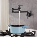 Blue Wall Mount Pot Filler Faucet A69330