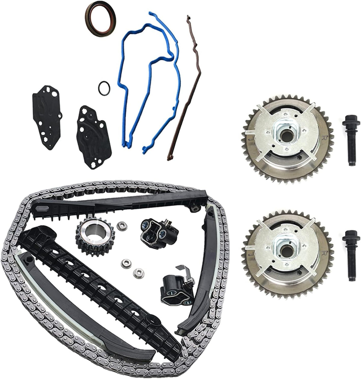 Variable Camshaft Timing Chain Kit with Guide, Tensioner, Phaser T54333