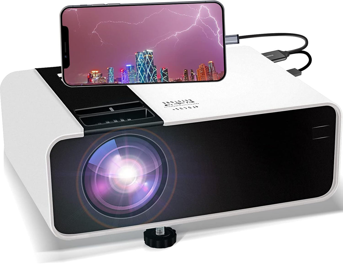 Mini Portable Projector 1080P Supported Full HD Outdoor Movie Projector H113