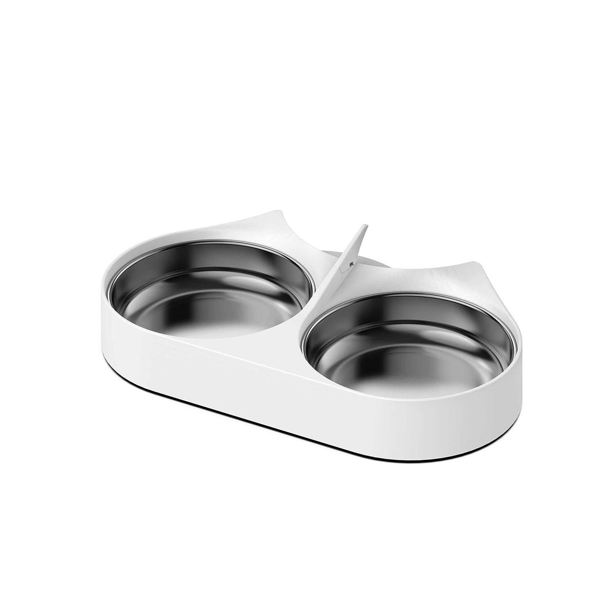 Automatic Pet Food Splitter with Stainless Steel Bowls F9289