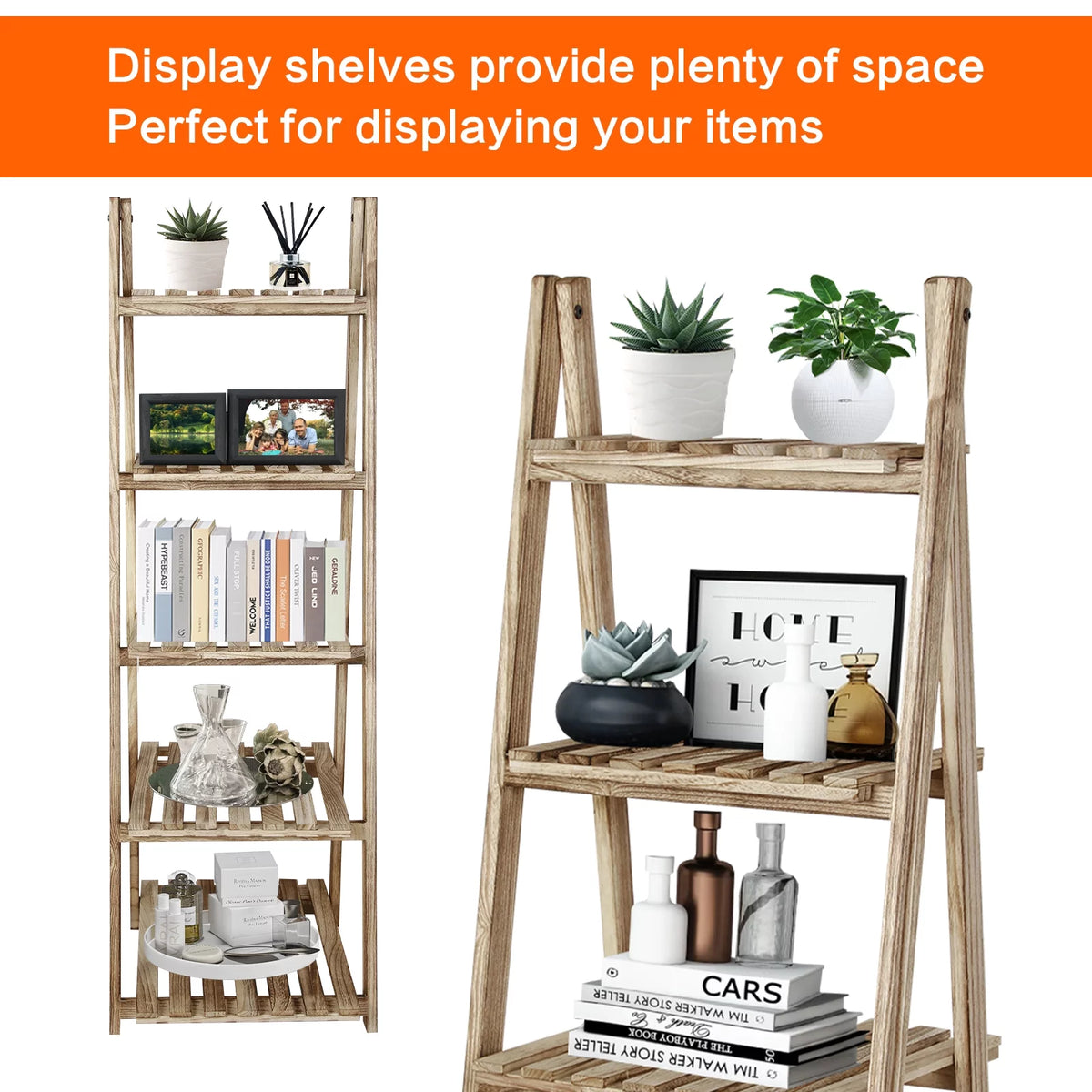 5-Tier Wooden Bookshelf A5413
