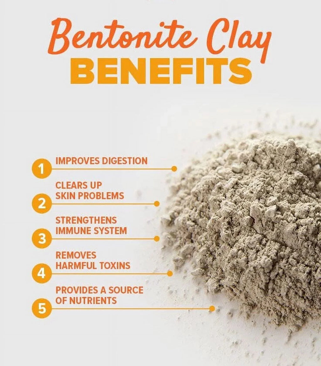 Bentonite Clay Diatomaceous Earth 1000 mg 120 Capsules D13281