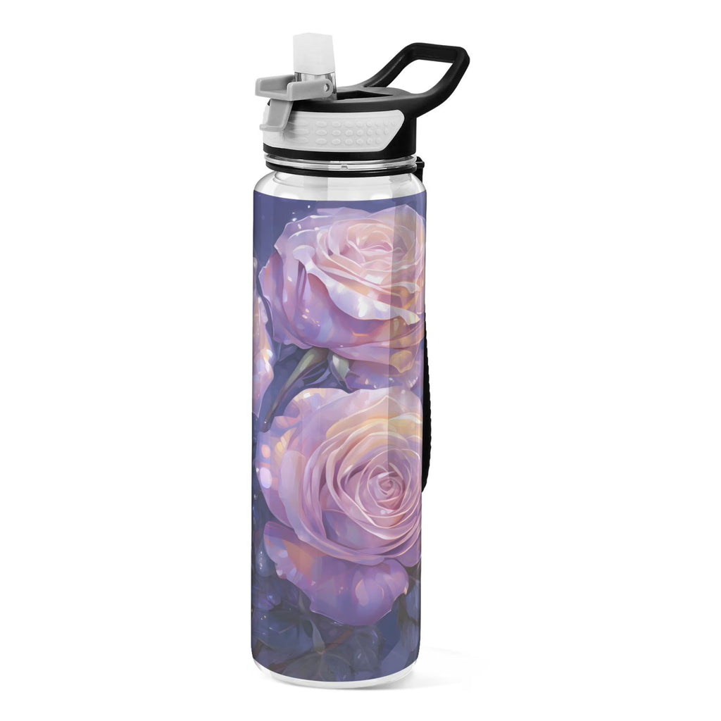 Purple 32oz Tritan Sports Water Bottle with Straw H89904