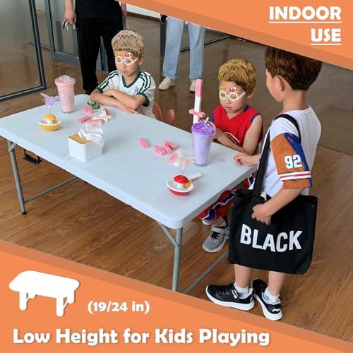 White 4ft Plastic Folding Table J903
